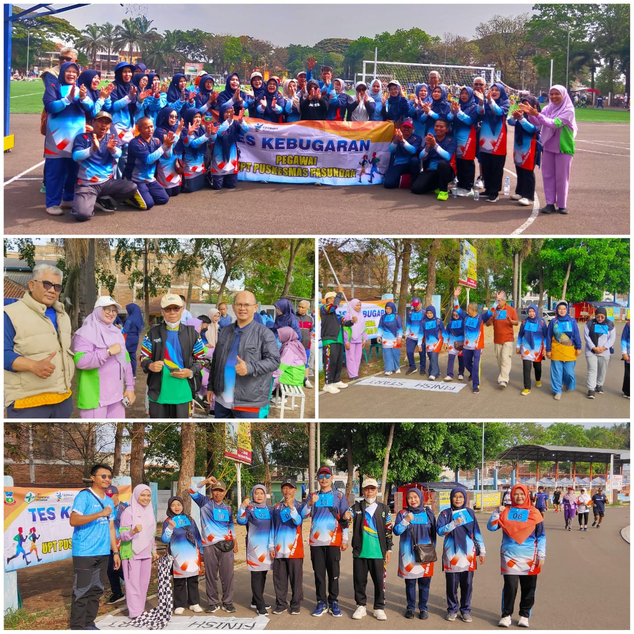 Tes Kebugaran UPT Puskesmas Pasundan Bersama Korwil Pendidikan Garut Kota