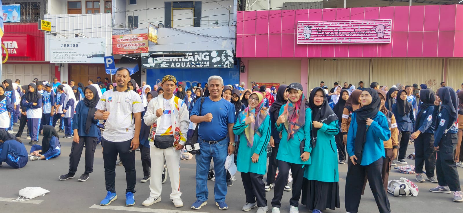 SMPN 3 Garut Mengikuti CFD di Peringatan HUT TNI ke-79