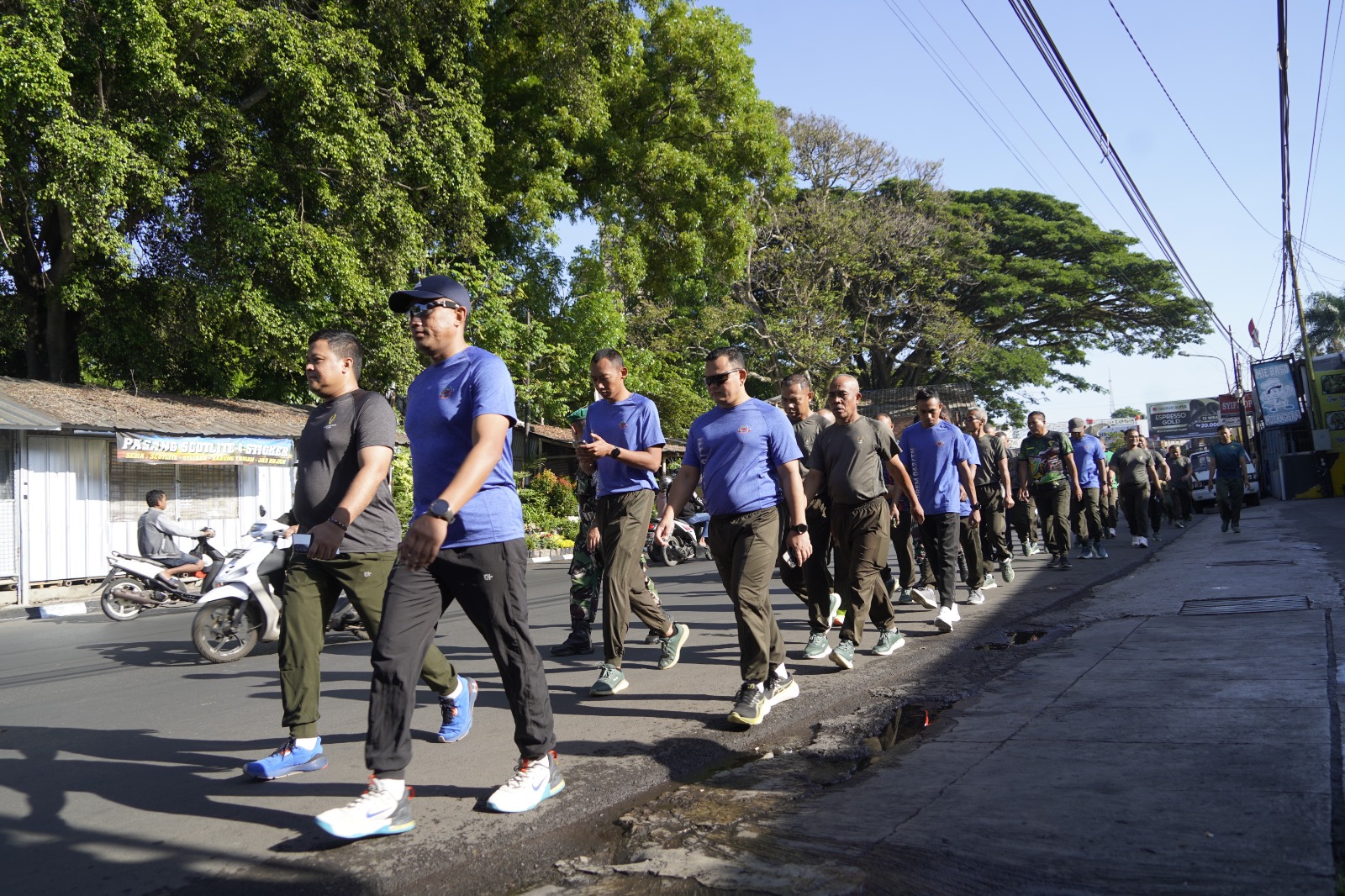 Kunker Danrem 062/Tn ke Kodim 0611/Garut Sekaligus Olahraga Bersama