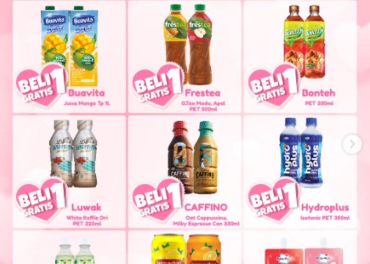 Promo Minuman Segar Gratis di Alfamart
