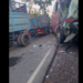 Truk Gandeng Tabrak Bus Gunung Harta di Jember (Facebook/Ackyu Chueyo)