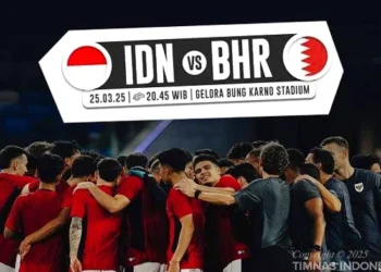Jadwal dan Live Streaming Timnas Indonesia vs Bahrain, Main Malam Pukul 20.45 WIB !