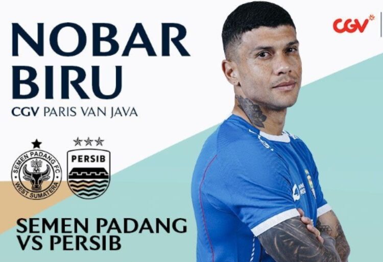 Info Lokasi Nobar Semen Padang vs Persib, Bobotoh Tak Bisa Nonton di Indosiar Jadi Harus Nobar !