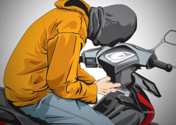 Aksi Pencurian Motor di Jakarta Utara Terekam CCTV (Polri.go.id)