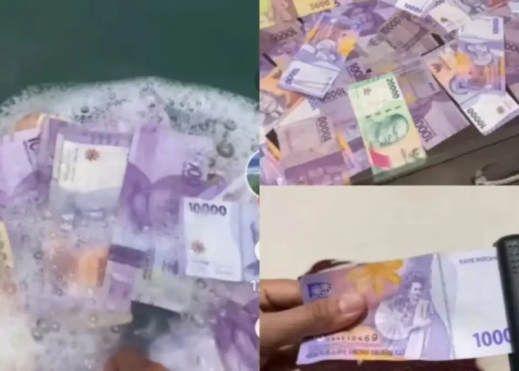 Viral di TikTok Tren Mencuci Uang THR Agar Tampak Baru, Lebih Baik Ditukar ?