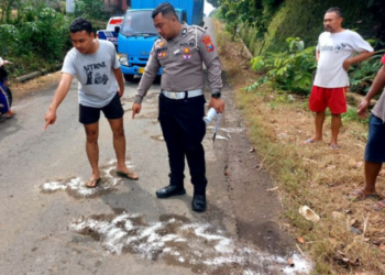 Pengendara Motor Saling Bertabrakan di Sutojayan Blitar (Polres Blitar)