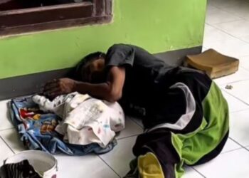 polisi selamatkan badut