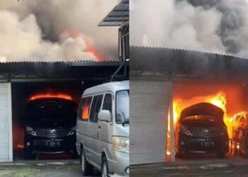 7 Mobil Mewah Terbakar di Garasi Rumah Eks Anggota DPR di Surabaya: Alphard, BMW, hingga Land Cruiser Ludes