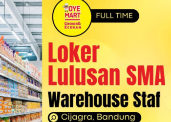 BURUAN DAFTAR! Oye Mart Bandung Gelar Loker Posisi Staff Gudang Buat Lulusan SMA SMK