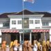 Apel perdana setelah cuti bersama Idul Fitri 1446 H, dirangkaikan dengan silahturahmi Halal Bihalal lingkup Setda Kuningan.
