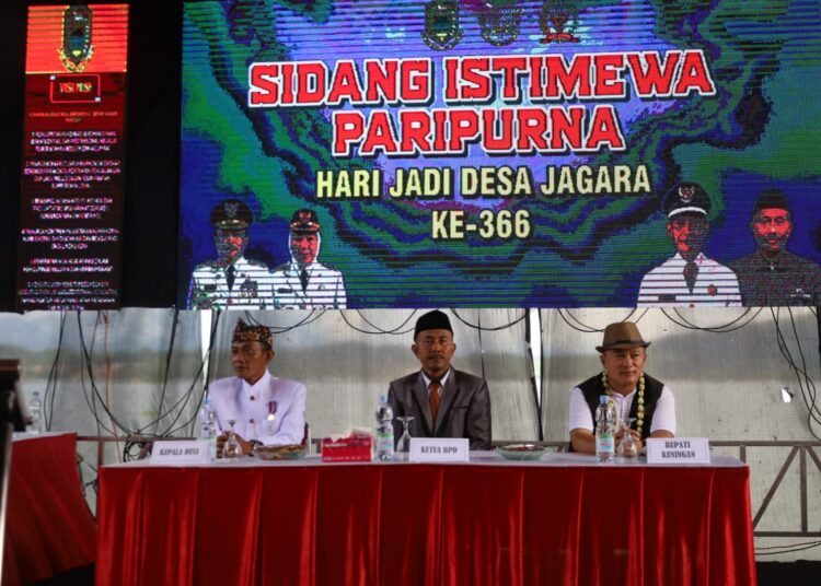 Milangkala ke 366 Desa Jagara Dibuka Melalui Sidang Istimewa Paripurna