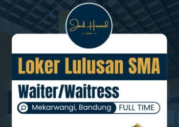 Lulusan SMA SMK Bisa Ikut! Jack Howard Bandung Buka Loker Posisi Waiter Waitress