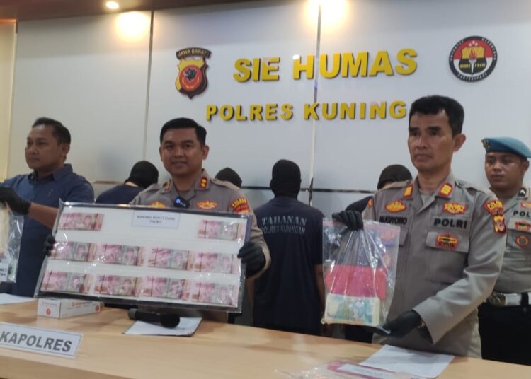 Uang Palsu Miliaran Rupiah Beredar di Kuningan, 4 Pelaku Diringkus Satreskrim Polres Kuningan