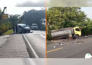 KECELAKAAN Adu Banteng (istemewa)