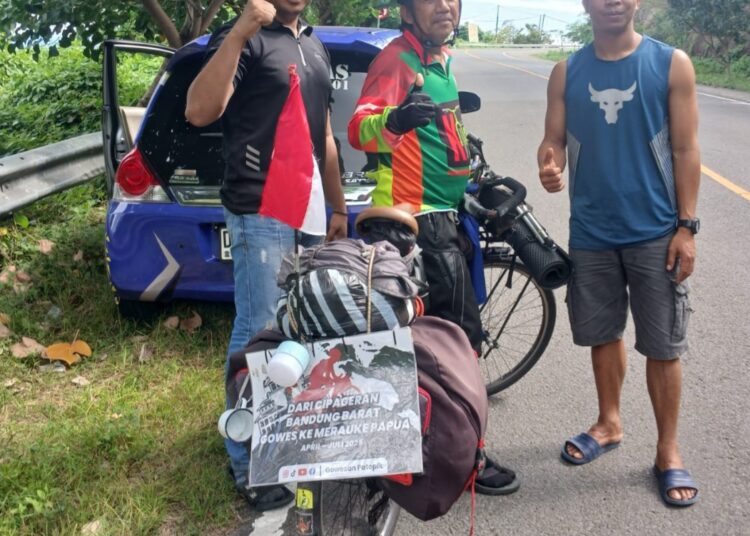 Gowes PWI Cimahi-Papua, Taufik Sudah sampai Dompu