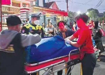 Kecelakaan Maut Adu Banteng Dua Motor di Tajinan Malang (Istimewa)