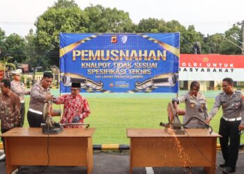 Polisi Akan Sulap 4.118 Knalpot Tak Sesuai Spesifikasi Jadi Monumen