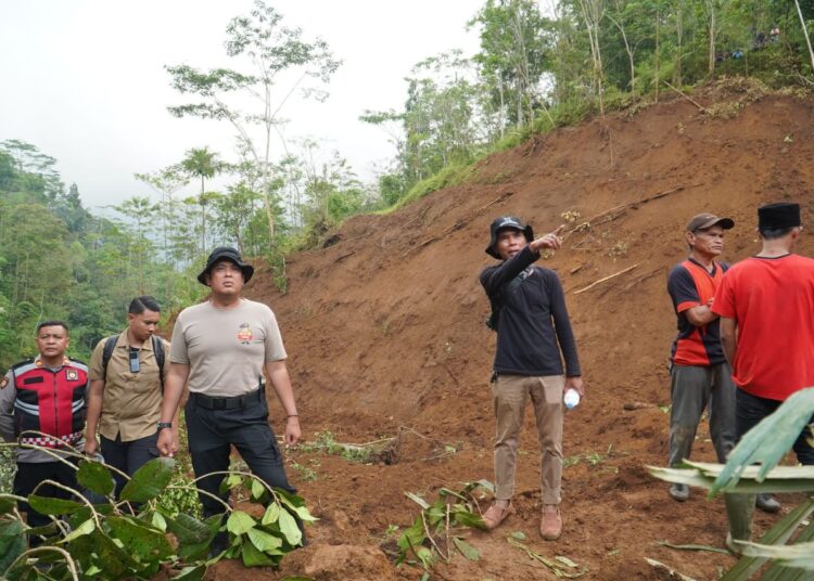 Tebing 25 Meter Longsor Timbun 2 Petani di Kutawaringin Tasikmalaya, Petugas Lakukan Pencarian