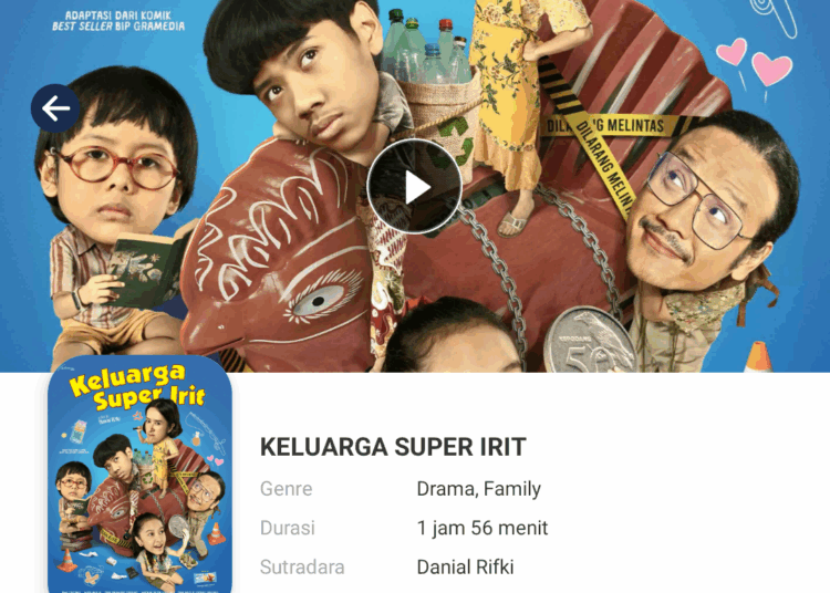 NONTON Film Keluarga Super Irit, Cara Berhemat Sekeluarga yang Diluar Nalar ! Saksikan Disini