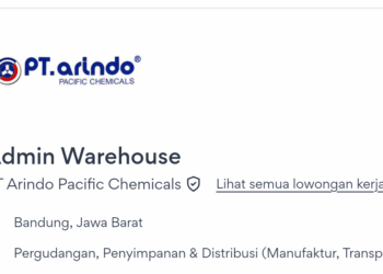 LOKER Gaji Rp 4 Juta di PT Arindo Pacific Chemicals Cabang Bandung, Lamar Sekarang!