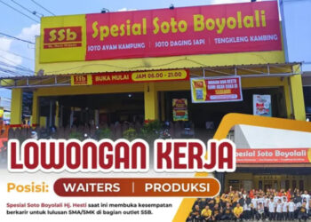 TANPA PENGALAMAN MENDEKAT! Spesial Soto Boyolali Bandung Gelar Loker Buat Lulusan SMA SMK