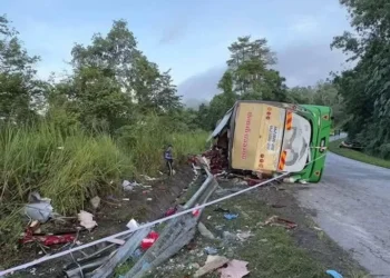 Kecelakaan tewas Mahasiwa UPSI (Istimewa)