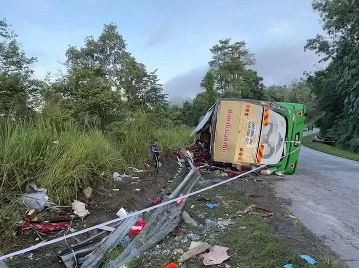 Kecelakaan tewas Mahasiwa UPSI (Istimewa)