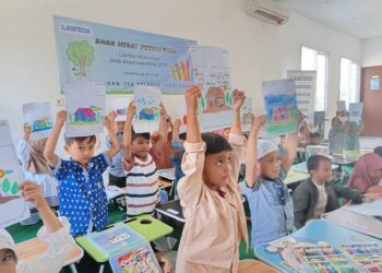 Anak Hebat Peduli Bumi: Peringati Hari Anak Nasional, Lawson Gelar Lomba Mewarnai