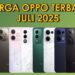 Daftar HP Oppo Terbaru 2025 Lengkap dengan Harga dan Spesifikasinya!