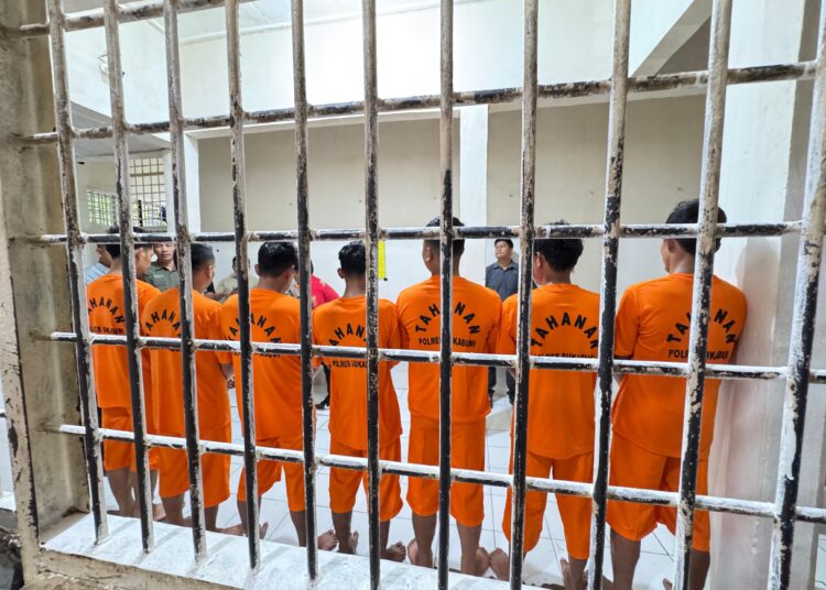 Polres Sukabumi Tahan 7 Pelaku Perusakan Rumah Singgah