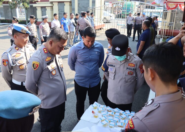 Polres Ciamis Adakan Tes Urine Dadakan Terhadap Personelnya