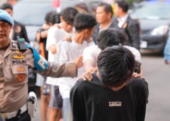 Keroyok Pemotor Hingga Tewas, 11 Pelajar Di Bawah Umur di Baleendah Diamankan Polisi
