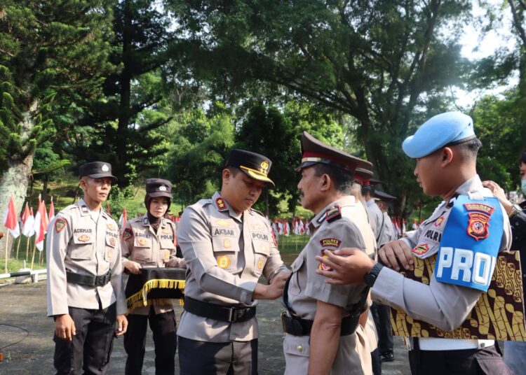 Sertijab Kabagops, Kasatreskrim dan 2 Kapolsek Digelar di Gedung Perundingan Linggarjati