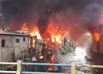 Kebakaran Melanda Sejumlah Bangunan di Kawasan Jalan Cilentah Kota Bandung, 21 KK Terdampak