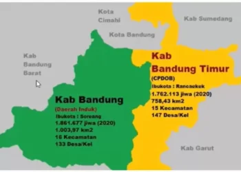 Ibu Kotanya Rancaekek, Inilah 15 Kecamatan yang Masuk Kabupaten Bandung Timur