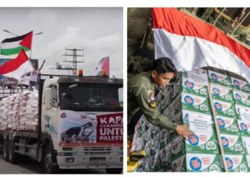 Satgas Garuda Merah Putih II Pulang, TNI AU Drop 91,4 Ton Bantuan untuk Gaza