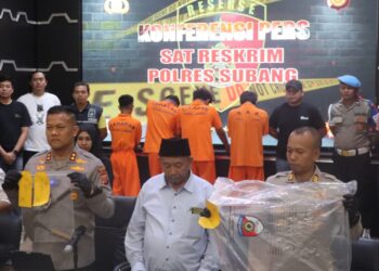 Bersama 6 Motor dan 3 Celurit, 4 Komplotan Begal di Subang Diringkus Polisi