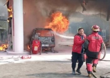 Viral di Media Sosial, SPBU di Cimahi Nyaris Terbakar, 1 Unit Mobil Hangus