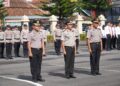 Jelang Purna Tugas, 3 Personel Polres Tasikmalaya Naik Pangkat Pengabdian