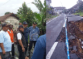 Bupati Perintahkan Jalan Amblas Akibat Longsor Segera Diperbaiki