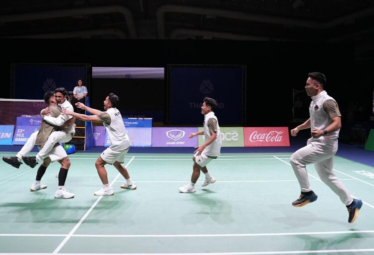 Tim Beregu Putra Bulutangkis Indonesia Sabet Medali Emas SEA Games 2025 Thailand