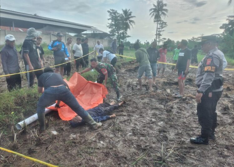 Dedi Petani warga Desa Purwasari Ditemukan Meninggal di Pematang Sawah