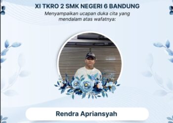 Jatuh dan terlindas, Seorang pelajar SMK meninggal di TKP