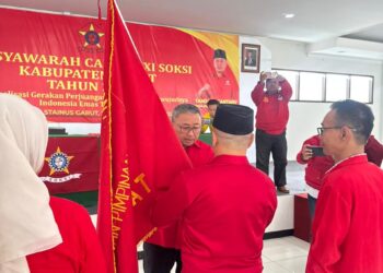 H. Untung Lantik Ketua Depicab SOKSI Kab. Garut Periode 2025-2030