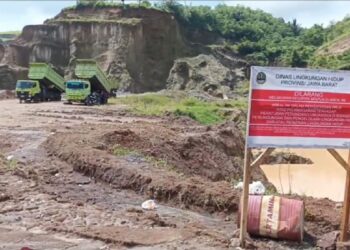 Sudah Disegel Dinas Lingkungan Hidup, Ehh Galian C PT SWB di Lingkar Nagreg Tetap Beroperasi