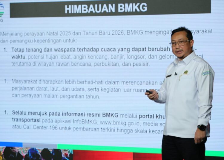 BMKG Imbau Masyarakat Waspadai Peningkatan Curah Hujan Selama Libur Nataru
