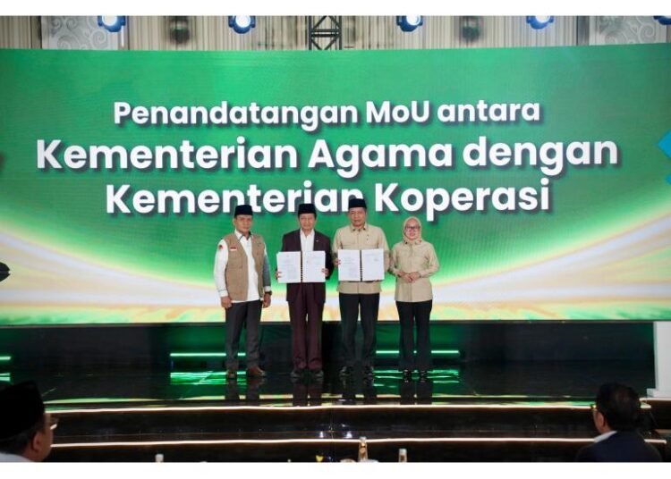 Menkop dan Menag Sepakat Berdayakan Ekonomi Umat Lewat Koperasi Ponpes dan Masjid