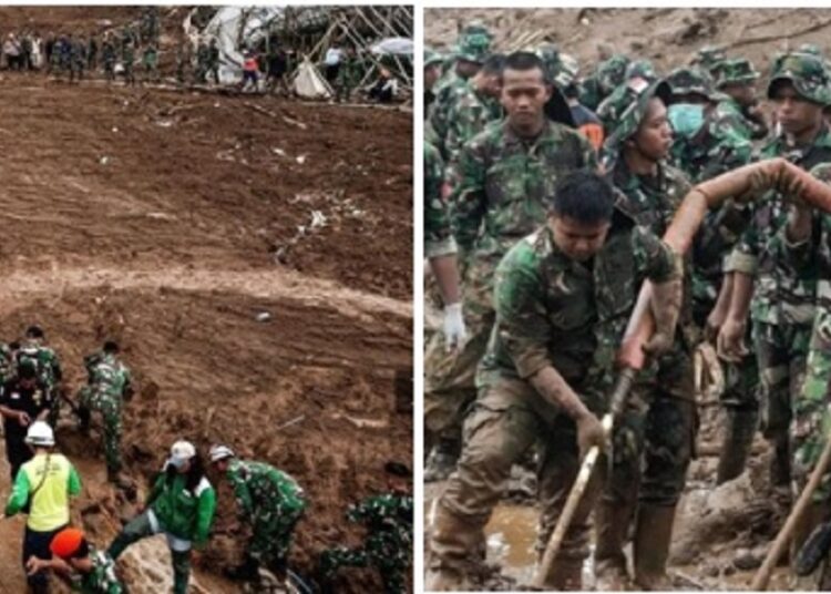 Duhhhh… 23 Personel Marinir Ikut Tertimbun Longsor Cisarua, Empat Jasad di Antaranya Telah Ditemukan