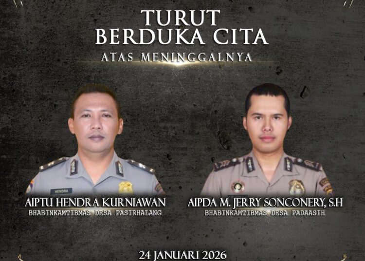 Kodam III/Siliwangi Sampaikan Duka Cita Mendalam Atas Gugurnya Dua Anggota Polri