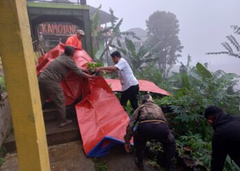 Ada Retakan Tanah dan Membayakan, Teras Kamojang Ibun Ditutup Total